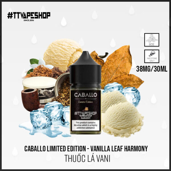Caballo Limited Edition Thuốc Lá Vani 30ml   Vanilla Leaf Harmony