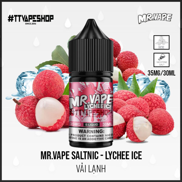 Mr Vape E-liquid 35MG-50MG/30ML- Lychee Ice – Vải Lạnh