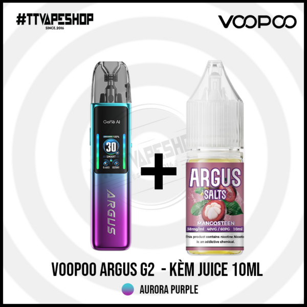 Voopoo Argus G2 Pod Kit- Tặng kèm Tinh Dầu 10ml - Image 5