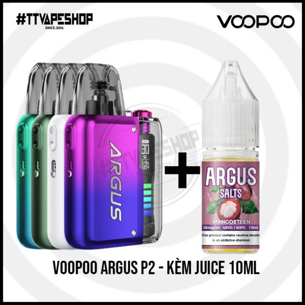 Voopoo Argus P2 Pod Kit- Tặng kèm Tinh Dầu 10ml
