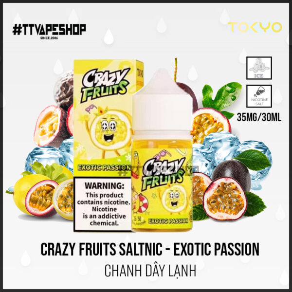 Crazy Fruits 35mg/30ml Exotic Passion   Chanh Dây Lạnh