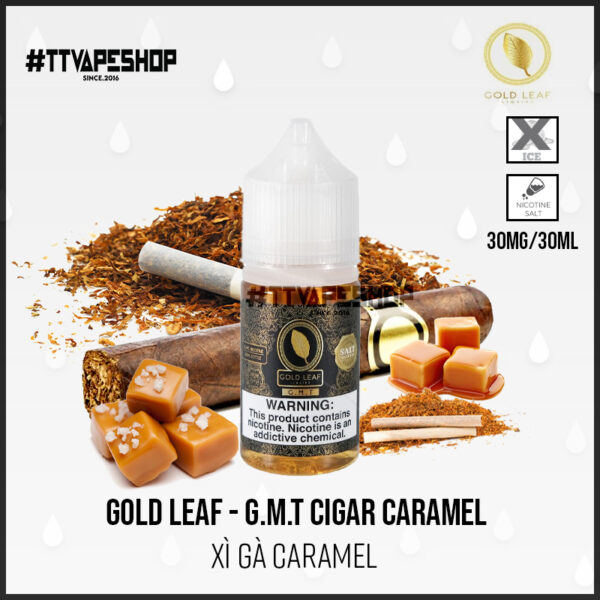 Gold Leaf 30mg/30ml – G.M.T – Xì Gà Caramel