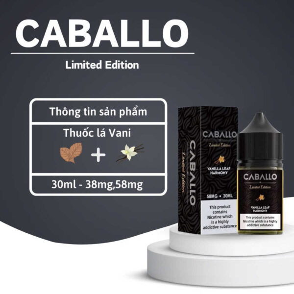 Caballo Limited Edition Thuốc Lá Vani 30ml   Vanilla Leaf Harmony - Image 2