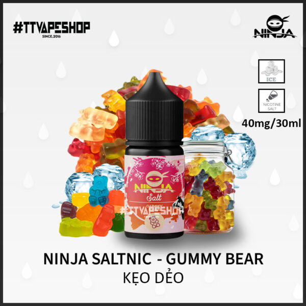 Ninja Saltnic 40-60mg/30ml – Gummy Bear ( Kẹo Dẻo)
