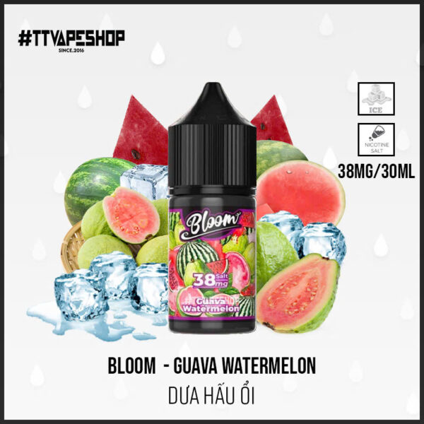 Tinh dầu Bloom Juice Dưa Hấu Ổi 38-58MG/30ML