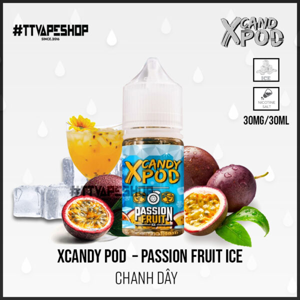 Xcandy Pod 30mg/30ml   Passion Fruit   Chanh Dây